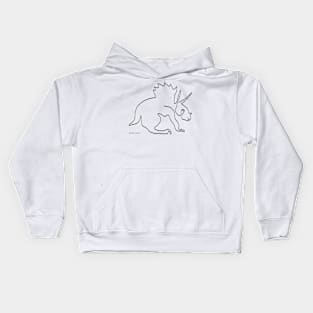 Maastrichtien Triceratops Ceratopia  - Oneliner Kids Hoodie